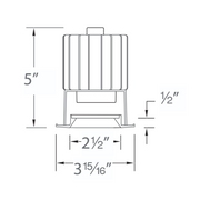WAC R2SD1T Volta 2" Square LED Shallow Regressed Trim
