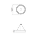 Accord 1350 Cylindrical 1-lt 28" LED Pendant