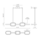 Kuzco LP92636 Airen 36" LED Linear Pendant
