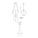 Kuzco PD76712 Aries 1-lt 13" LED Pendant