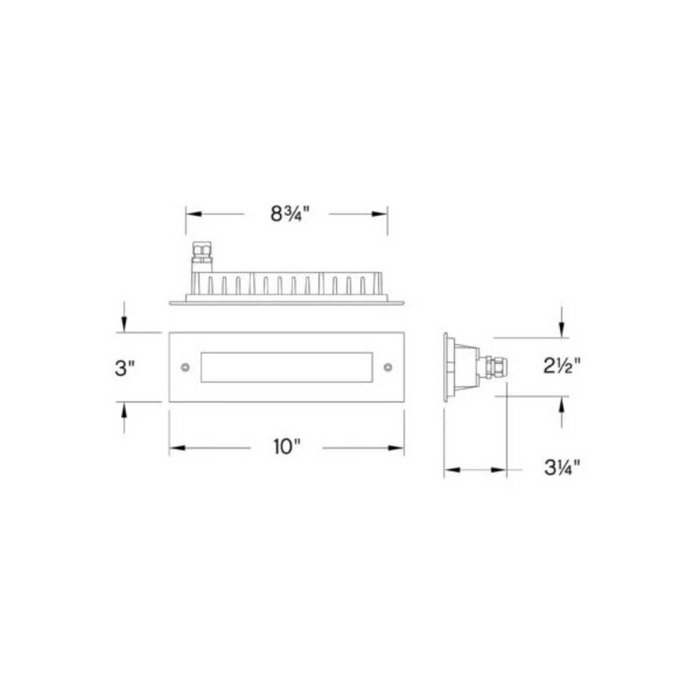 Hinkley 15345 Dash 10" LED Flat Brick Light