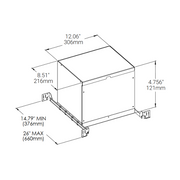 Eurofase 47137 AT/IC Box for Baby Tango BTGO-1S Square Flat Gimbal Trim/Trimless