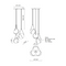 Kuzco CH76718 Aries 3-lt 18" LED Chandeliers