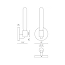 Alora Mood WV607201 Claire 1-lt 5" Wall Sconce