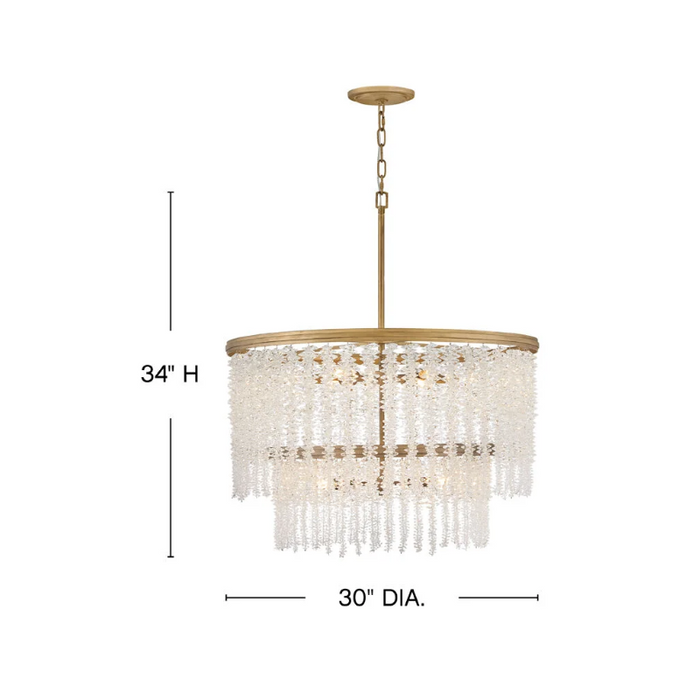 Fredrick Ramond FR41498 Rubina 12-lt 30" LED Chandelier