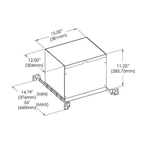 Eurofase 30531 AT/IC Box for Tango TGO1S Square Trim/Trimless Series