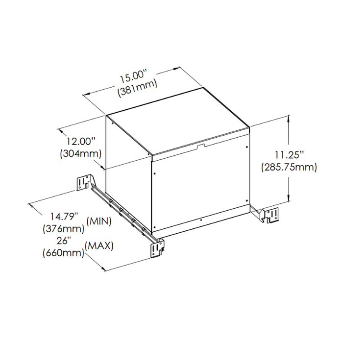 Eurofase 30531 AT/IC Box for Tango TGO1S Square Trim/Trimless Series