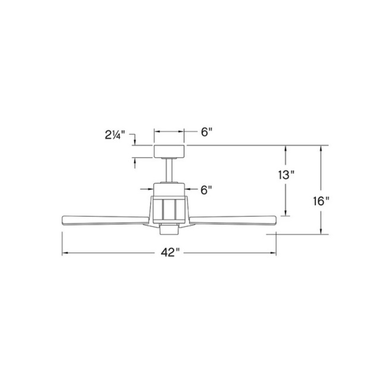 Hinkley 906242F Atticus 42" Ceiling Fan with LED Light Kit