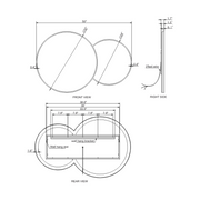 Paris Mirror Bubble 50" x 32" LED Vanity Backlit Mirror