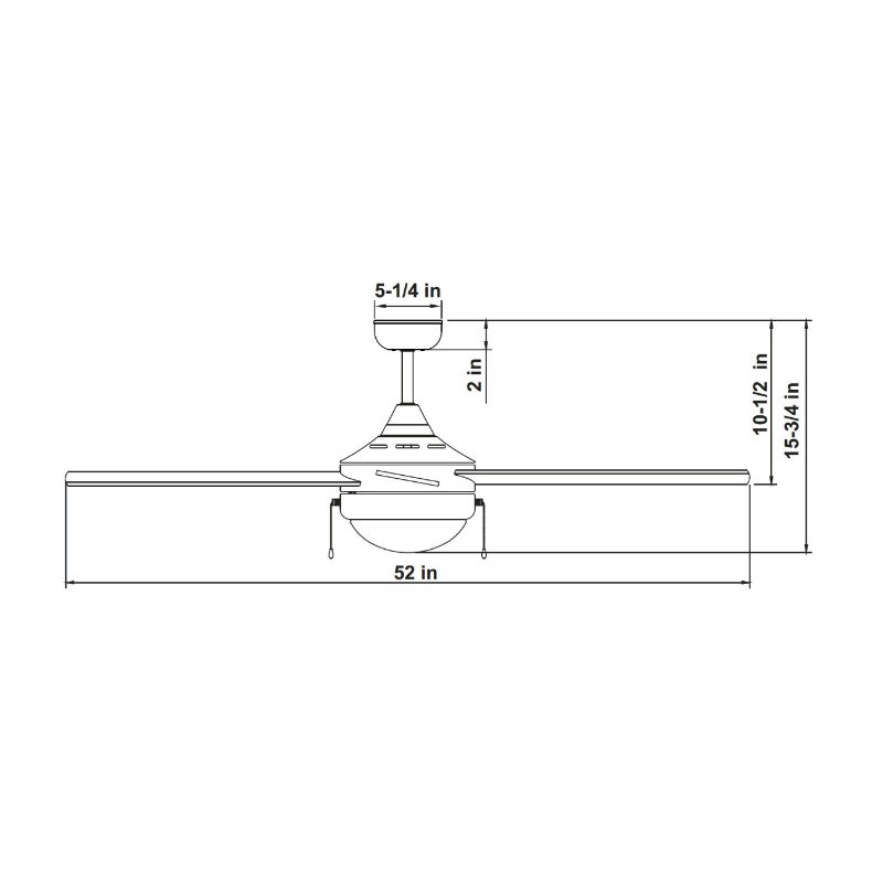 Maxim 88794 Quattro 52" Ceiling Fan with LED Light Kit