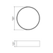 Accord 528LED Cylindrical 1-lt 20" LED Flush Mount