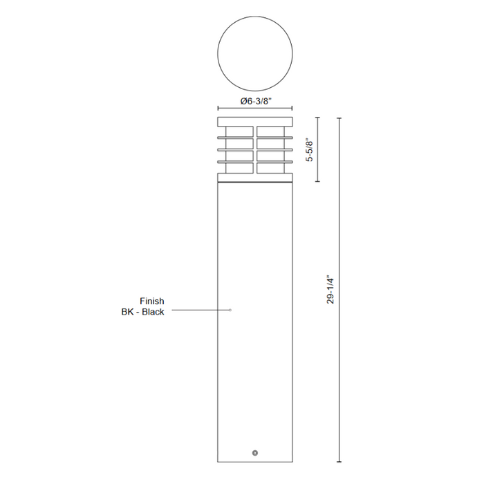 Kuzco EB47829 Blaine 1-lt 29" Tall LED Bollard