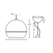Besa 1KX-ALLY12 Ally 1-lt 12" Pendant, Cable Fixture