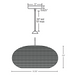 Besa 1TT-VENUS Venus 1-lt 18" LED Pendant, Stem Fixture