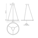 Kuzco PD24724 Bruni 1-lt 25" LED Pendant