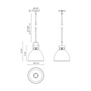 Alora Mood PD411311 Waldo 1-lt 11" Pendant