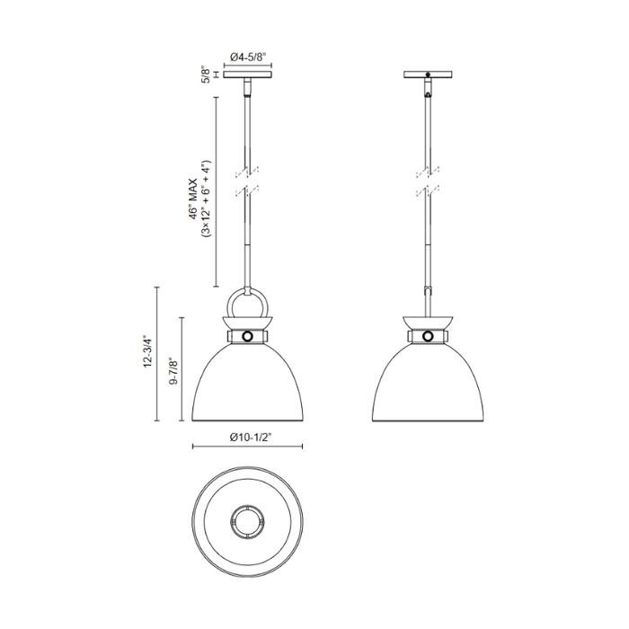 Alora Mood PD411311 Waldo 1-lt 11" Pendant