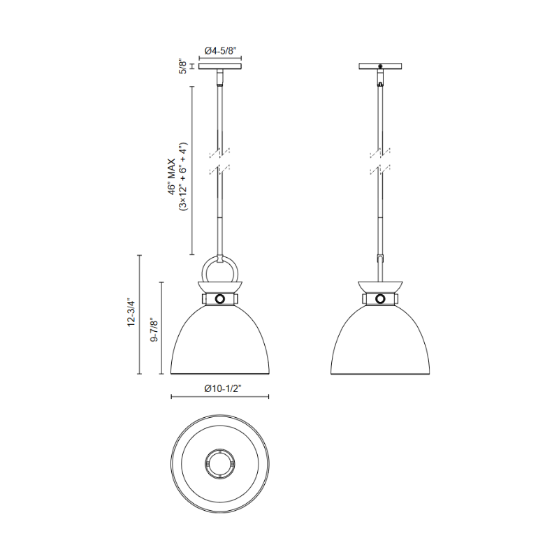 Alora Mood PD411311 Waldo 1-lt 11" Pendant