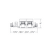 WAC MT-4415L Silo Multiples 4 Light Non-IC Rated Housing with Light Engine and Invisible Trim