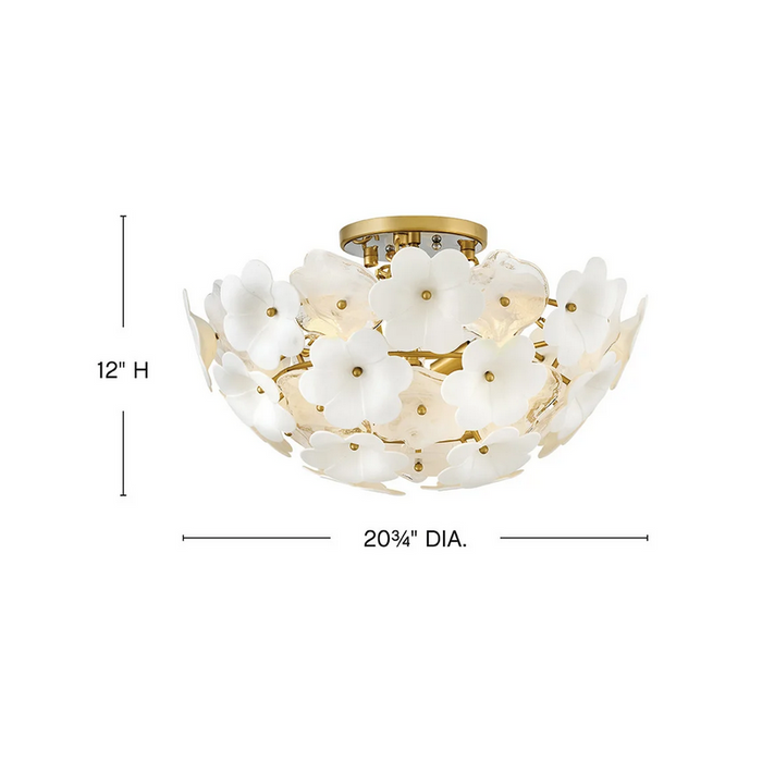 Fredrick Ramond FR41963 Marianne 3-lt 21" LED Semi-Flush Mount
