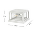 Hinkley 1008-LV Republic 2-lt 12" LED Outdoor Pier Mount Lantern - Textured White