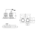 Eurofase TGO2T Tango 2 Light 30W Square LED Gimbal with Trim, Clear Lens