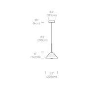 Pablo Designs Bola Bell 12 LED Pendant
