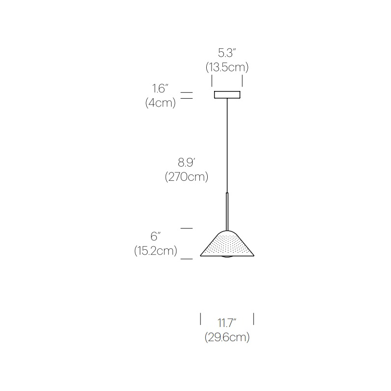 Pablo Designs Bola Bell 12 LED Pendant