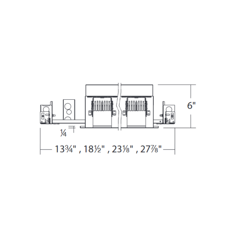 WAC MT-4210T Silo Multiples 2 Light IC Airtight Housing with Light Engine and Trim