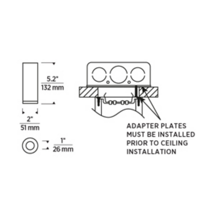 Element EC2R 2" 15W Fixed LED Cylinder, Flush Mount