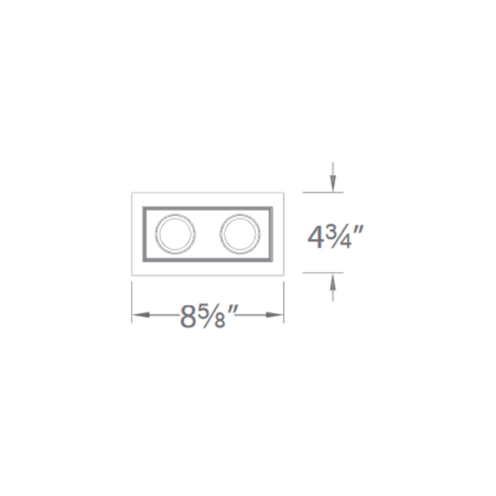 WAC MT-3LD211NA Mini LED Multiple Spots 2 Light New Construction Housing with Light Engine and Trim