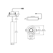 Eurofase TGO1RT Tango 1 Light 15W Round LED Suspension with Trim