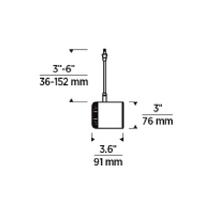 Tech 700FJBRK Burk Head 14.2W LED FreeJack, 3500K