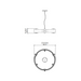 Accord 1497 Flow 12-lt 24" LED Pendant