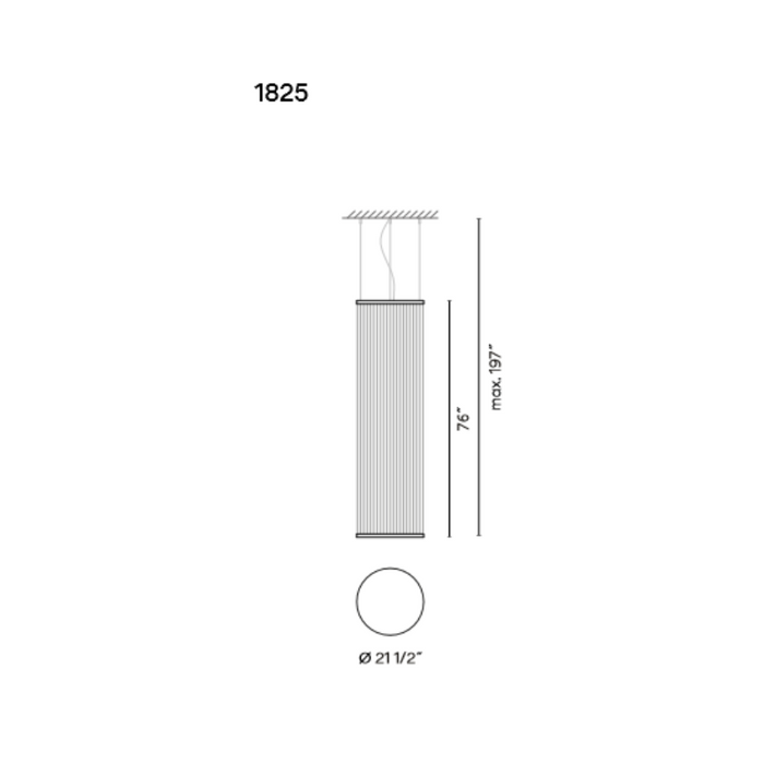 Vibia 1825 Array 1-lt 22" LED Pendant