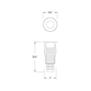 Hinkley 15074 Dot 2" 2.5W LED Round Button Light