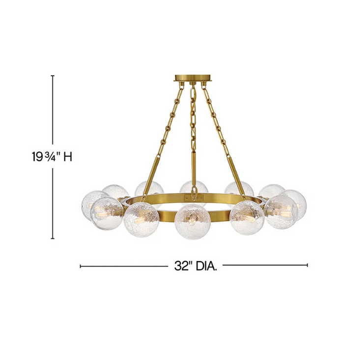 Fredrick Ramond FR30524 Coco 12-lt 32" LED Chandelier