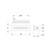 Hinkley 15335 Dash 10" LED Louvered Brick Light