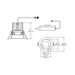 Eurofase TGO1RT Tango 1 Light 15W Round LED Fixed Downlight with Trim, Linear Spread Lens