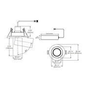 Eurofase TGO1RT Tango 1 Light 15W Round LED Spot with Trim