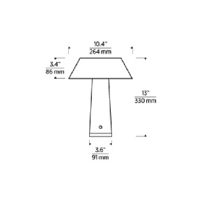 Visual Comfort SLTB56927 Sesa 1-lt 13" Tall LED Table Lamp