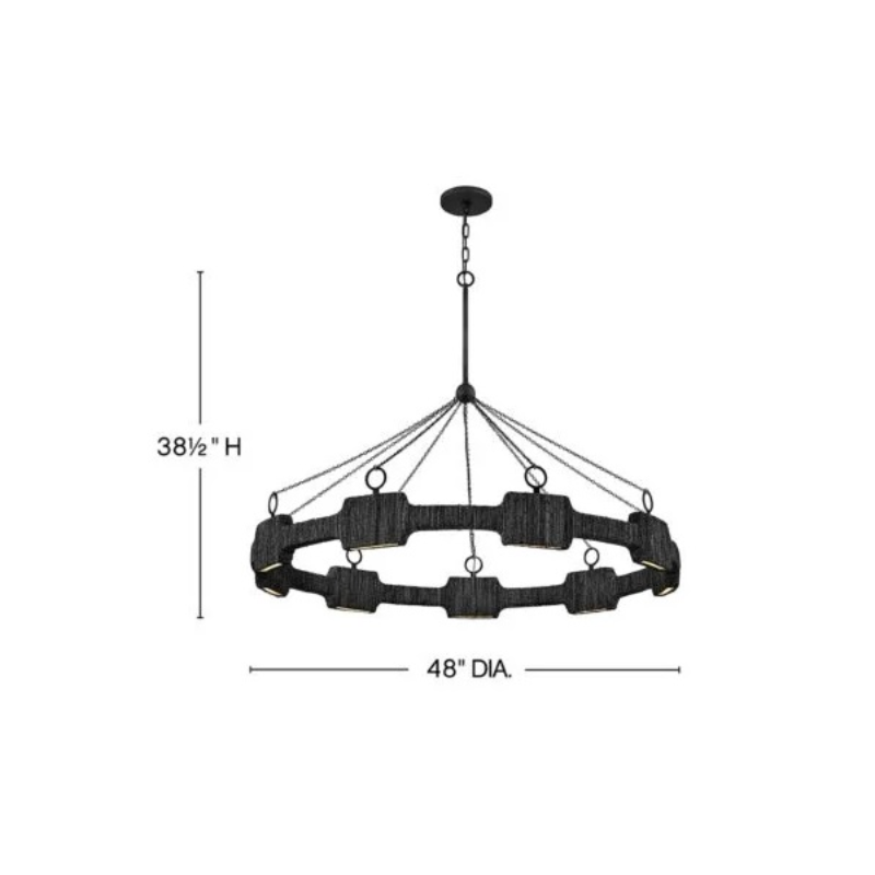 Hinkley 34108 Raffi 9-lt 48" LED Chandelier