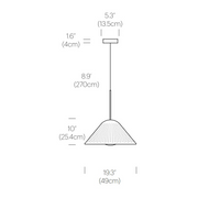 Pablo Designs Bola Bell 20 LED Pendant