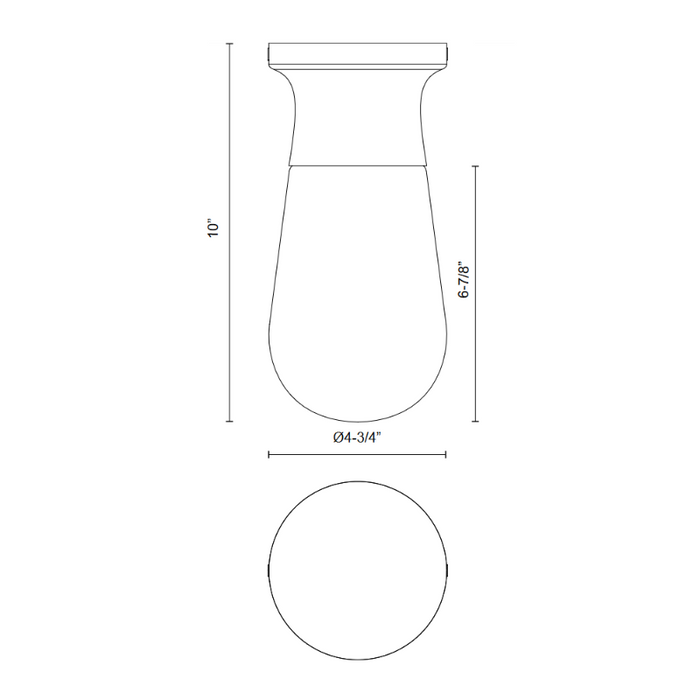 Alora Mood SF464001 Marcel 1-lt 5" Semi Flush Mount