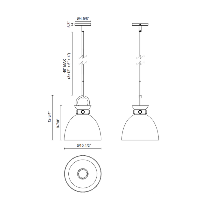 Alora Mood PD411811 Waldo 1-lt 11" Pendant