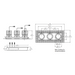 Eurofase TGO3TL Tango 3 Light 45W Square LED Gimbal Trimless, Clear Lens
