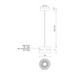 Kuzco PD6705-UNV Oxford 1-lt 5" LED Pendant