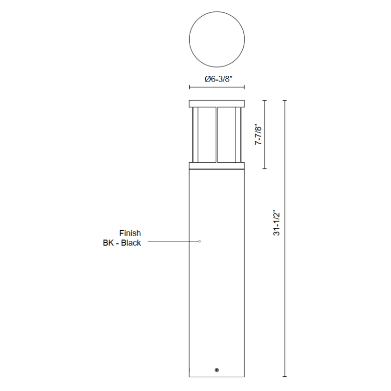Kuzco EB49031 Alden 1-lt 32" Tall LED Bollard