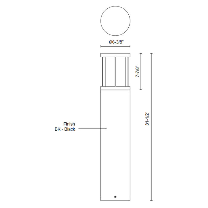 Kuzco EB49031 Alden 1-lt 32" Tall LED Bollard