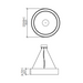 Accord 1349 Cylindrical 1-lt 24" LED Pendant